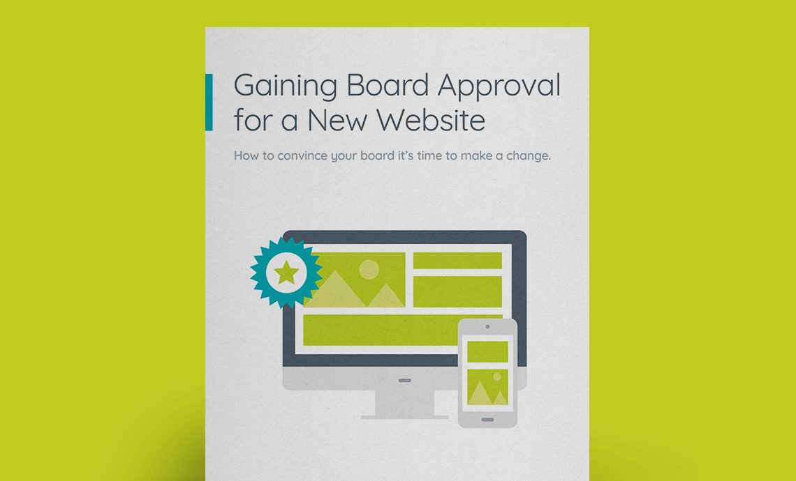 Board Approval for new web design whitepaper